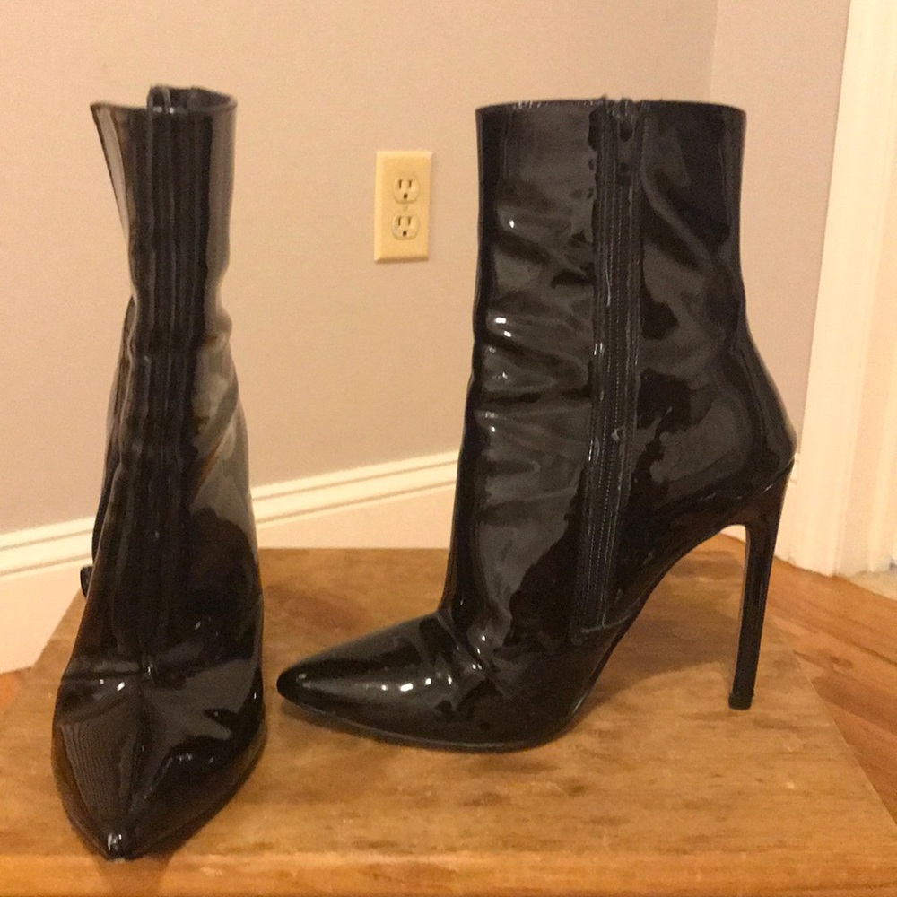 Patent Leather. Bootie.